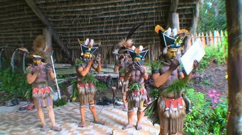 Huli Wigmen Stock Footage 369005