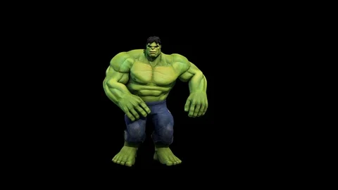 Hulk Salsa Dancing Alpha Matte 3D Renderings Animations Stock Footage 89897551