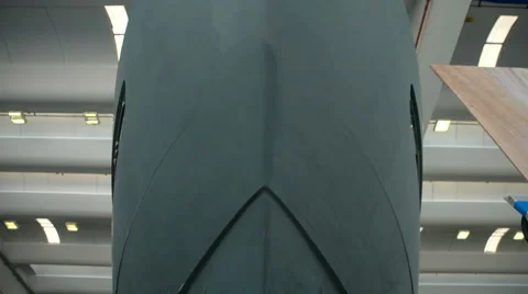 Hull of a boat in construction Stock Footage 56280090