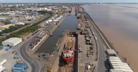 Hull Docks Video stock 93343202