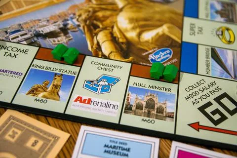 Hull edition of Monopoly Stock Photos
