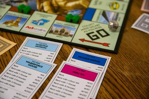Hull edition of Monopoly Stock Photos