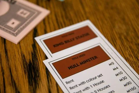 Hull edition of Monopoly Stock Photos