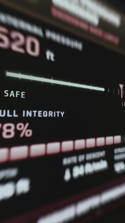 Hull Integrity And Acceleration Metrics On Spacecraft Interface 4K Video stock 341845993