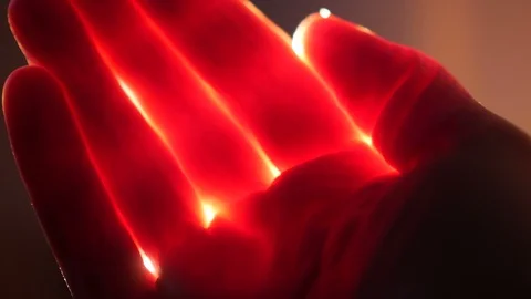 Human Anatomy Glowing Hand 動画素材 104374871