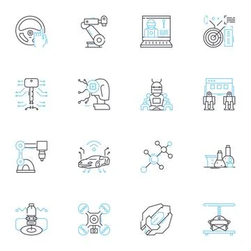 Human Anatomy linear icons set. Skeleton, Muscles, Organs, Joints, Spine, Brain Ilustración de archivo