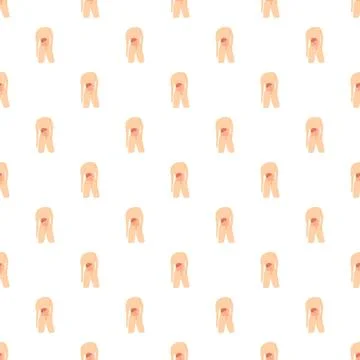 Human anatomy showing digestive system in repeating pattern Stock Illustration