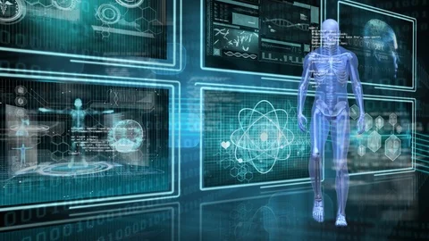 Human anatomy walking Stock Footage 106269298