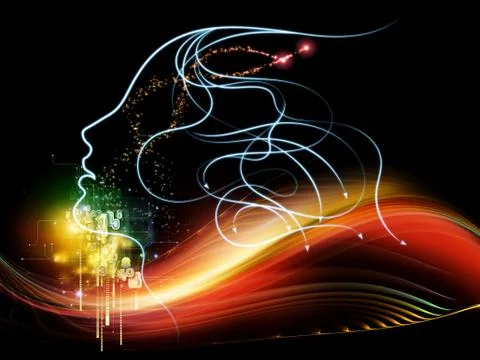Human And Beyond Illustrazione stock