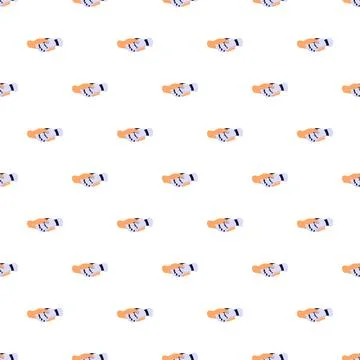 Human and robot hands making a handshake agreement pattern Illustrazione stock