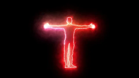 Human Aura Pulsating Colors Stock Footage 125101501