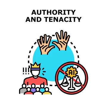 Human authority resisting artificial intelligence governance and control 스톡 일러스트