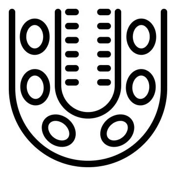Human bladder icon representing urinary system Stock Illustration