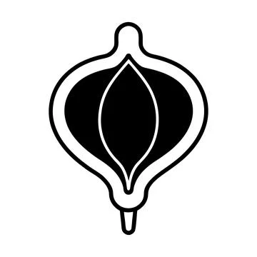 Human bladder vector silhouette art illustration Stock Illustration