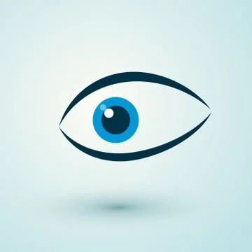 Human blue eye Stock Illustration