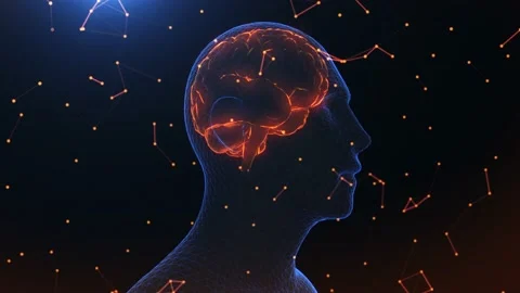 Human Body Artificial Intelligence Concept Stock Footage 158378050