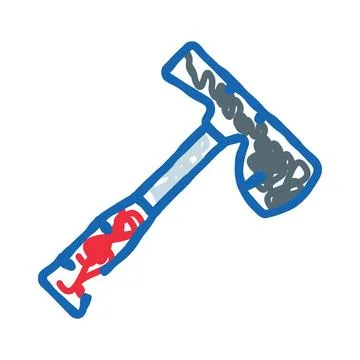 Human body circulation inside a hammer wrench illustration Stock Illustration