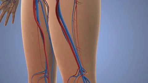 The human body circulatory system Stock Illustration