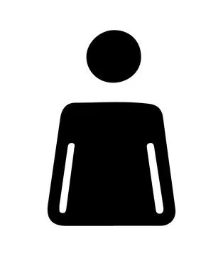 Human body Icon Flat Style Stock Illustration