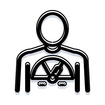 Human body icon with internal performance gauge Stock Illustration