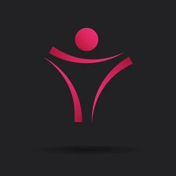 Human body logo Stock Illustration