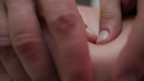 Human body massage close-up. Stock Footage 328573016