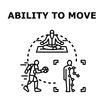Human body movement ability concept vector illustration Stock Illustration