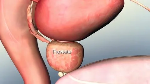 Human Body Organs (Prostate ). 3D Stock Illustration