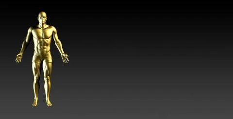 Human Body Presentation Background Stock Illustration