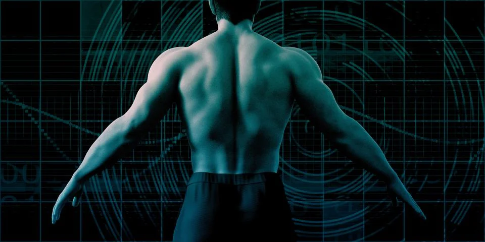 Human Body Presentation Background Stock Illustration