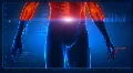 Human body scan - part 3 - back and abdomen HD Footage