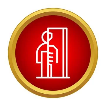 Human body x ray scanning medical diagnostic process icon Stock Illustration