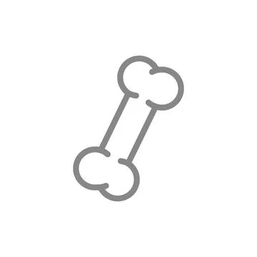 Human bone line icon. Healthy internal organ symbol. Vector illustration. Stock Illustration