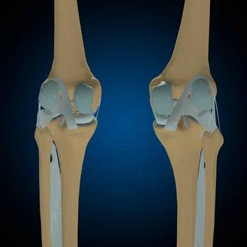 Human bones joints and ligaments Anatomy For Medical Concept 3D Illustrazione stock