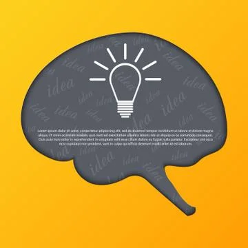 Human brain abstract background Stock Illustration