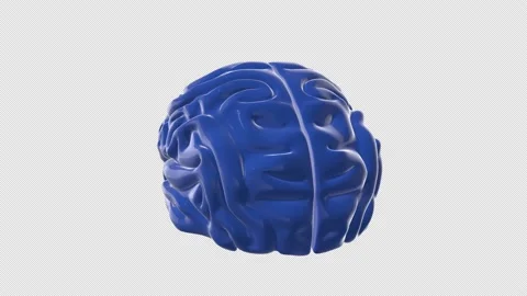 Human Brain, Alpha Channel loop Stock Footage 201251954