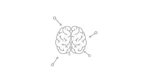 Human brain animation. Stock Footage 89742511