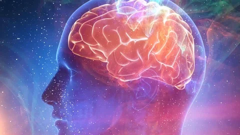 Human brain artificial intelligence concept Stock Footage 111962681