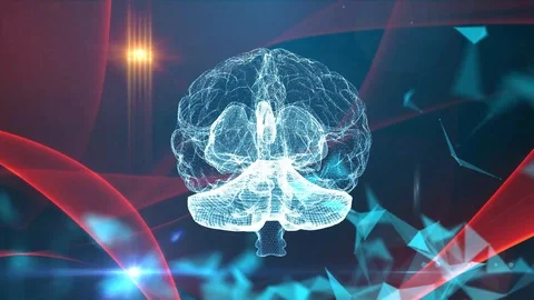 Human brain artificial intelligence research concept Stock Footage 107222437