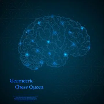 Human brain background Stock Illustration