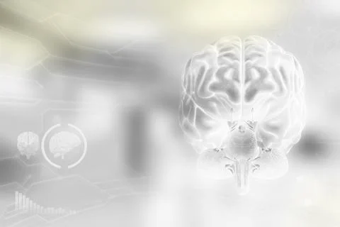 - human brain, brain analyzing concept - very detailed electronic texture 스톡 일러스트