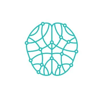 Human brain. Brain research concept Illustrazione stock