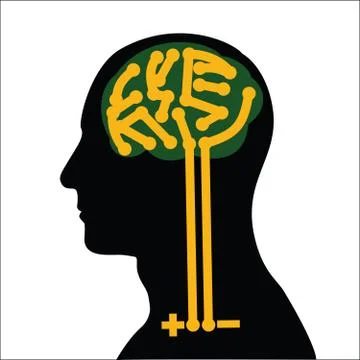 Human Brain design Stock Illustration