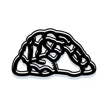 Human brain evolution development process concept Stock Illustration