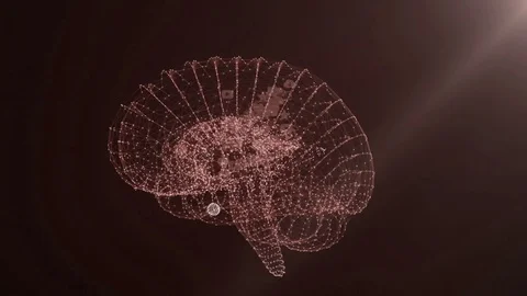 The human brain is formed by spinning multimedia icons. Stock Footage 79896251
