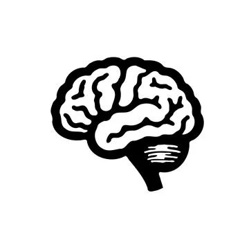 Human brain graphic design. Concept of intelligence, mind, and knowledge. Stock Illustration