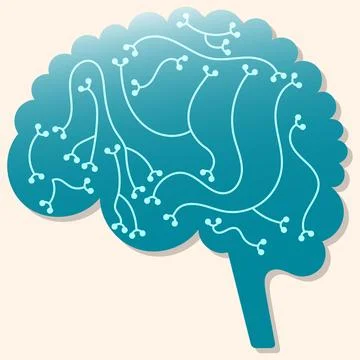 Human brain Human nervous system Neuropsychology medicine memory problems Stock Illustration