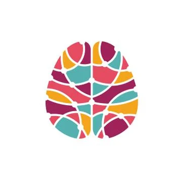 Human brain icon. Brain research concept Stock-Illustration