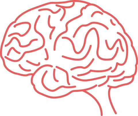 Human brain icon 스톡 일러스트