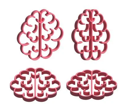 Human brain icon. Thinking process, brainstorming, good idea brain activity. 스톡 일러스트